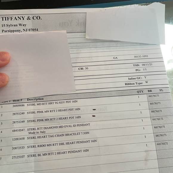 Pink Double Heart Tag Pendant - Picture 5 of 8